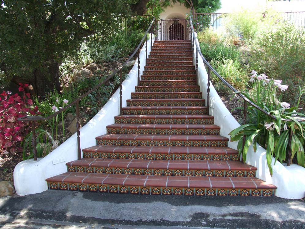 Ornate Tiled Steps