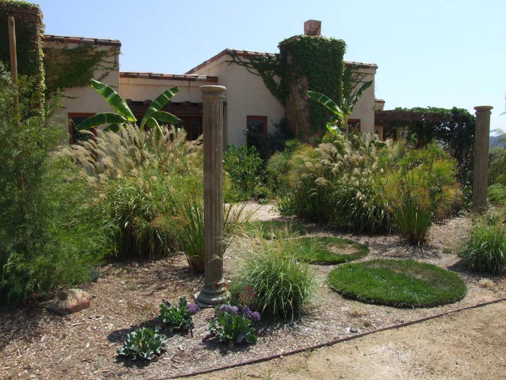 Romanesque Pillars in the Garden