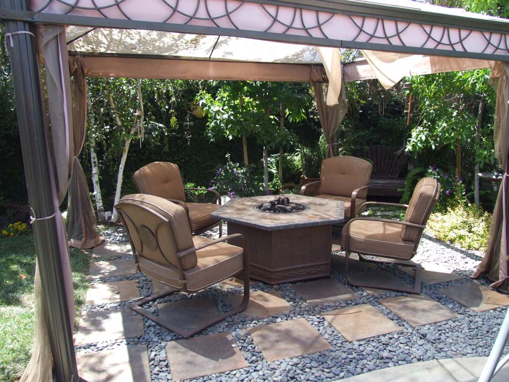 Firepit under Canopy