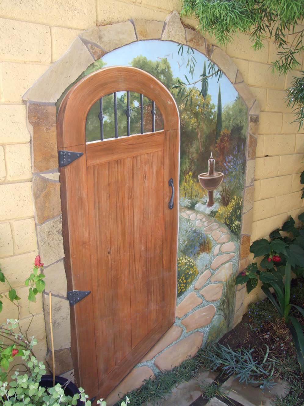 Painted Door to Medici Garden