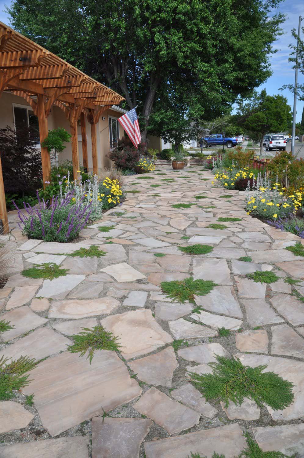 Long View of Pavers