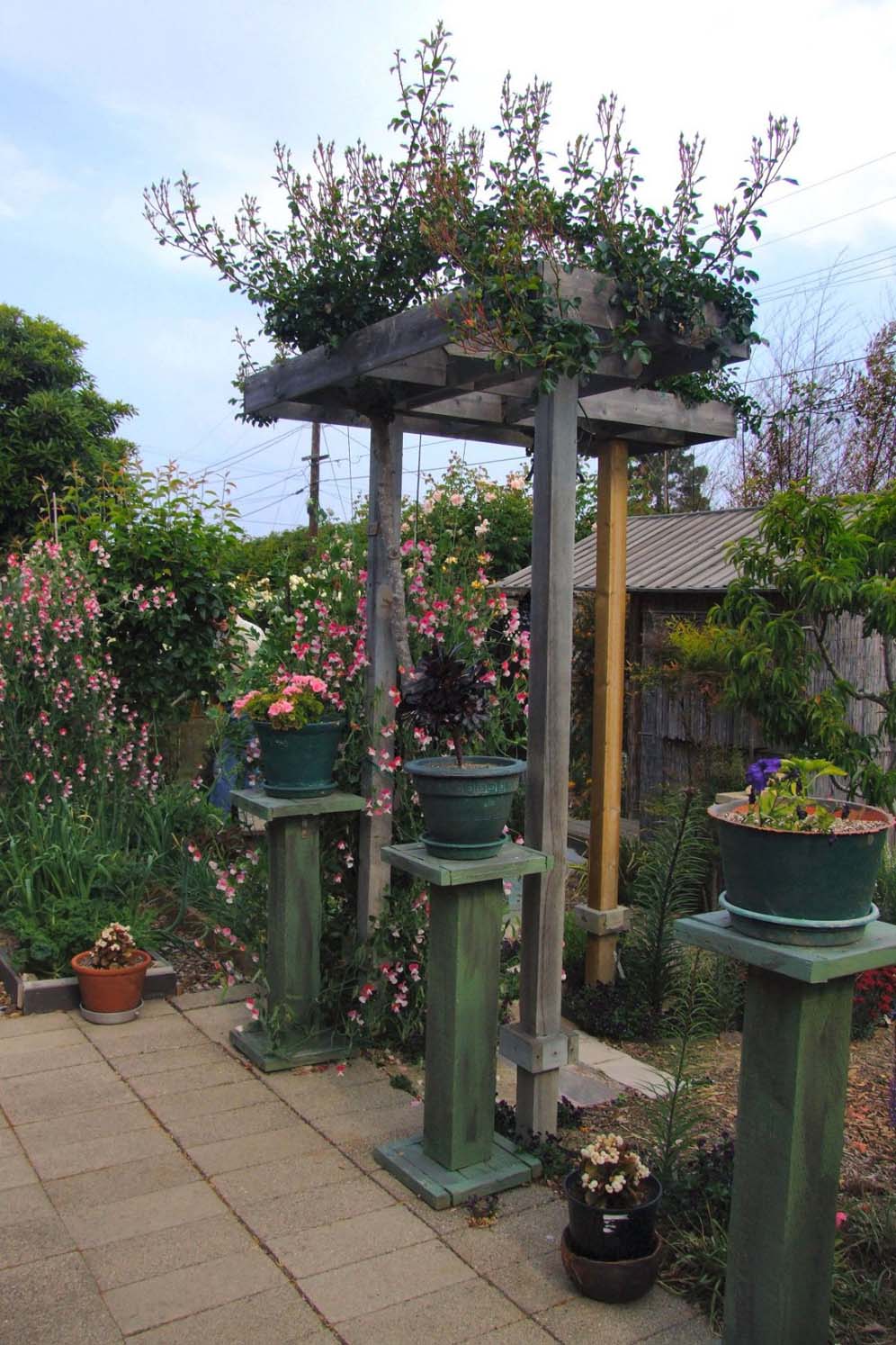 Triple Flower Stands